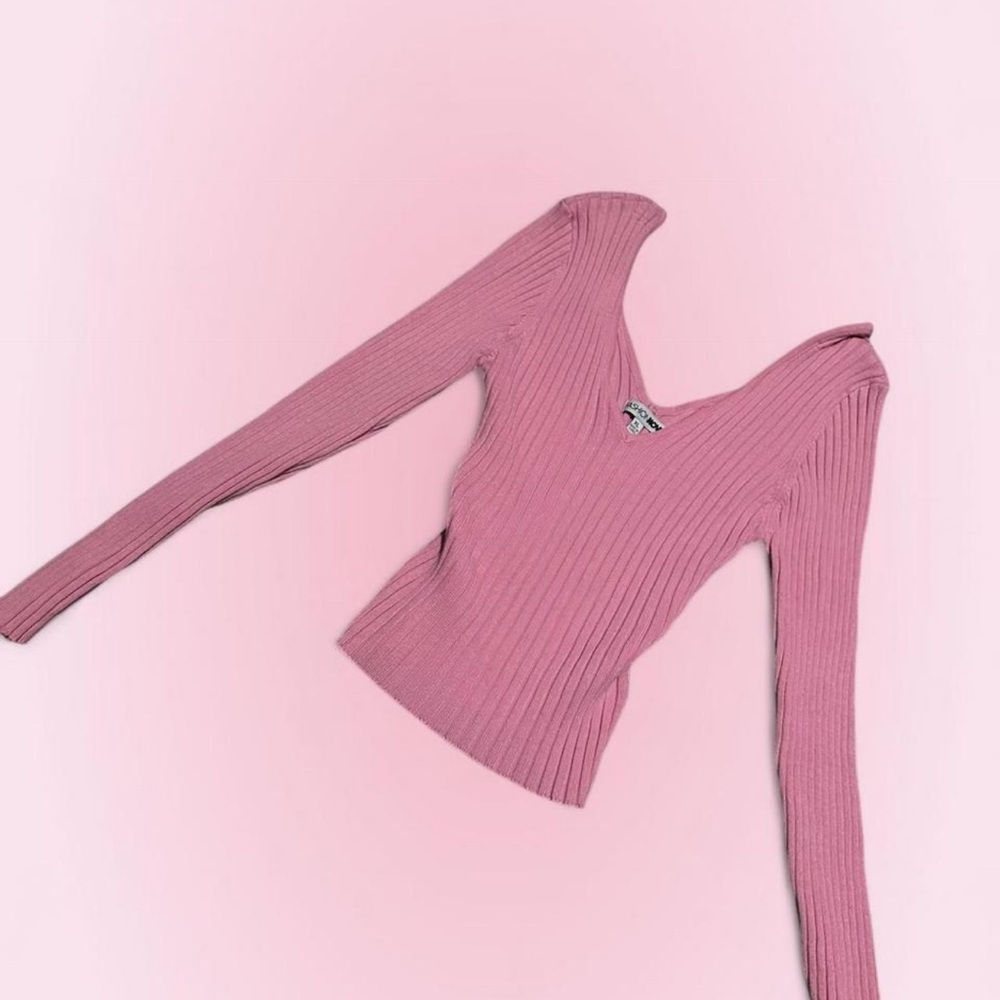 Fashion Nova Dusty Rose Knit Top